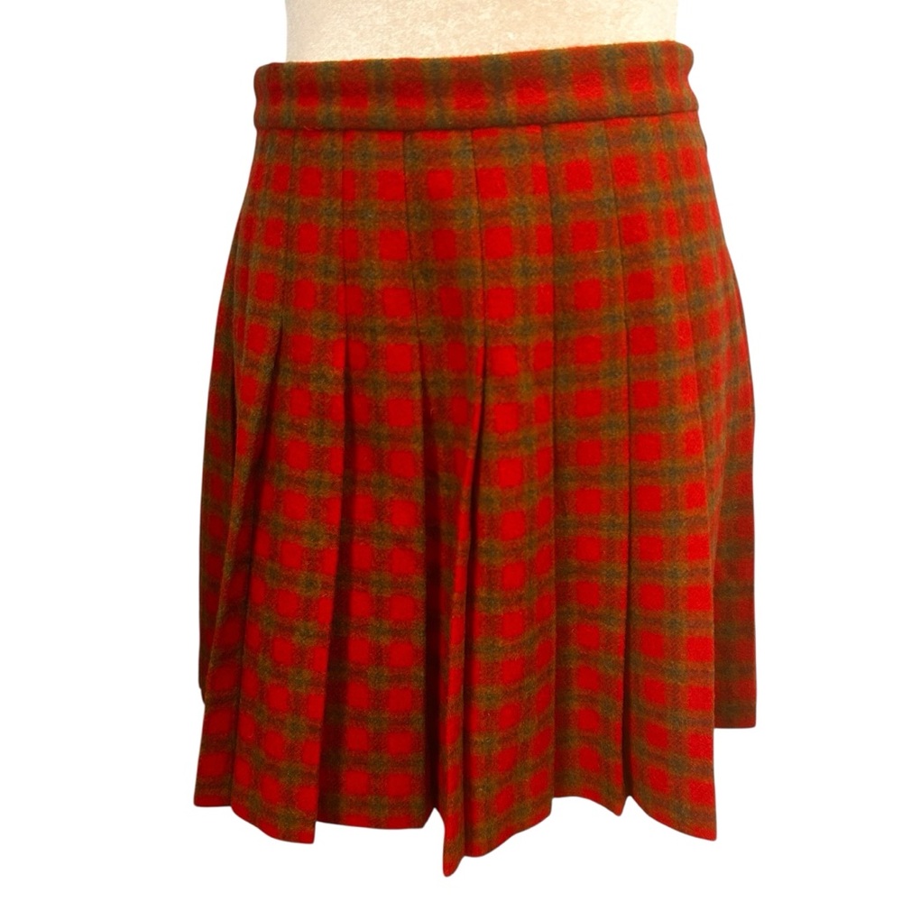 Abercrombie & Fitch vintage Y2k Plaid Schoolgirl Academia Mini Skirt NEW sz M/6 - Picture 13 of 14